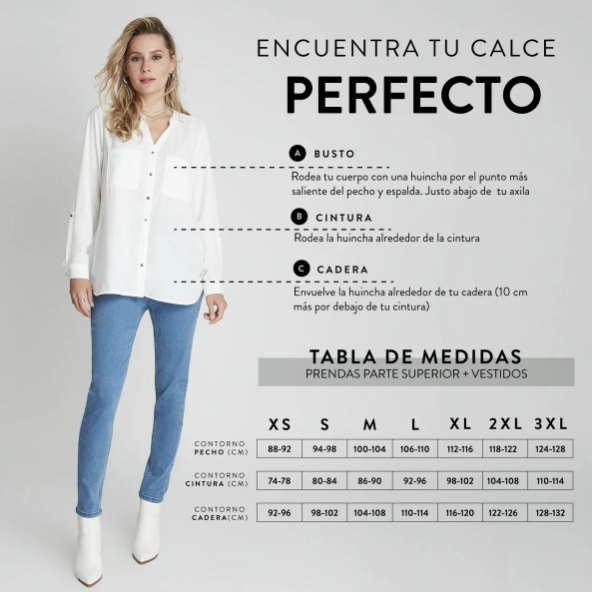 FALDA DE DENIM LARGA CON CORTE FRONTAL Azul