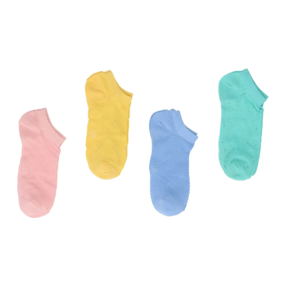 Calcetín Tobillo Algodón Pack 4